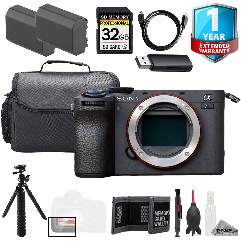 SONY | a7C II Mirrorless Camera (Black) + 32GB + 1 Yr