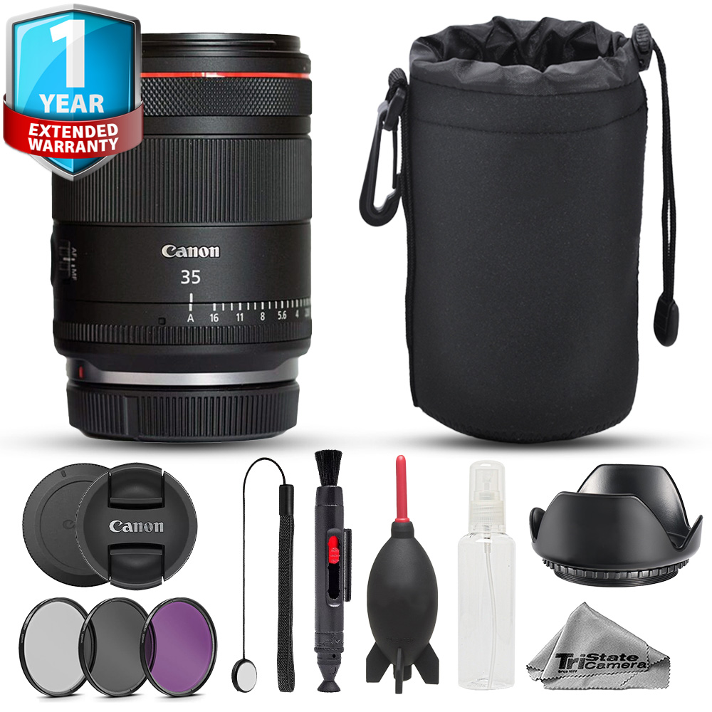 RF 35mm f/1.4 L VCM Lens - 10pc Advanced Bundle + 1 Yr Warranty *FREE SHIPPING*