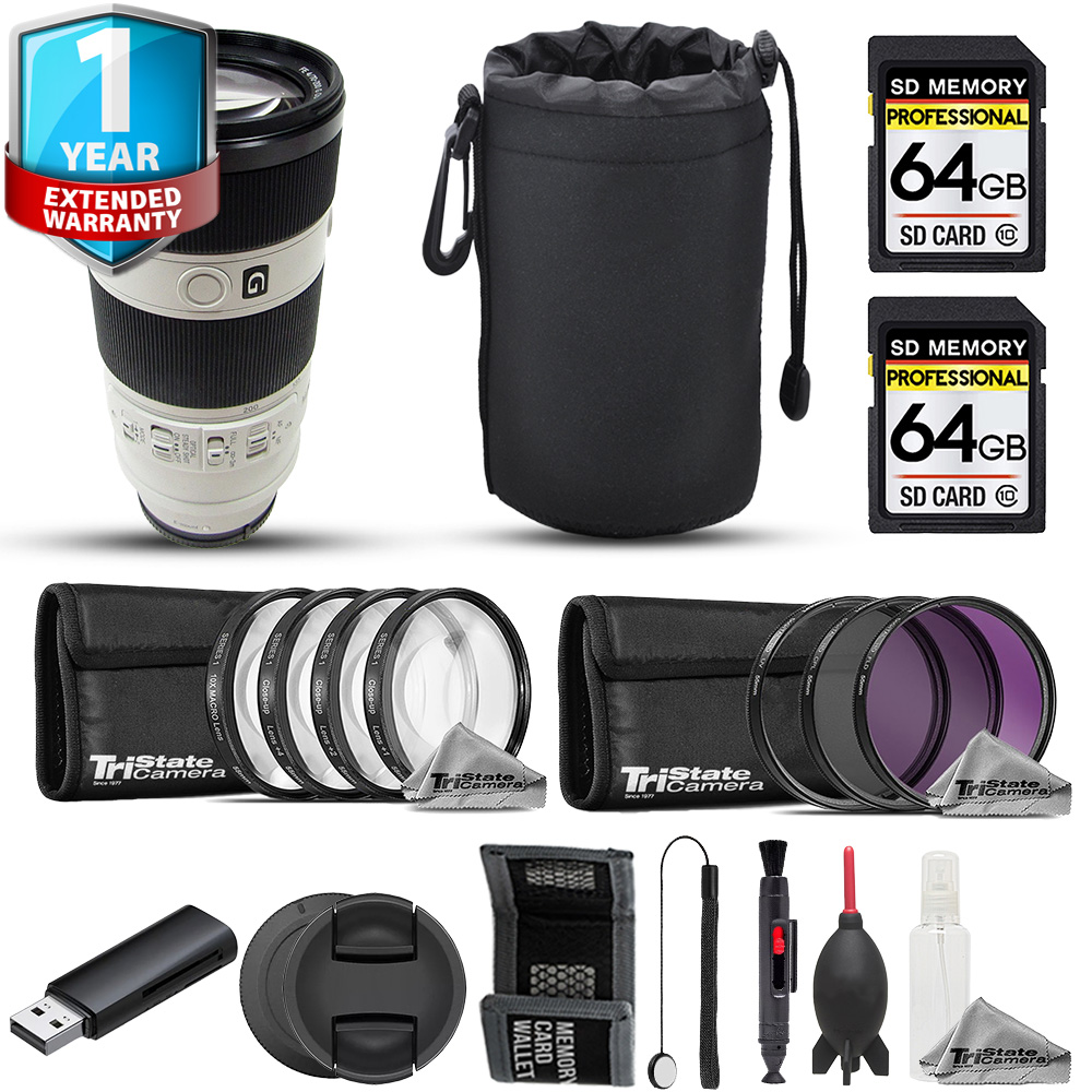 FE 70-200mm f/4 G OSS Lens - 15pc 64GB Advanced Bundle + 1 Yr Warranty *FREE SHIPPING*