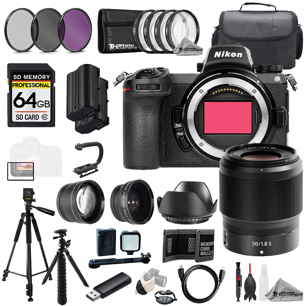 Z6 II + Z 50mm f/1.8 S Lens+64GB+Ext Bat+9 PC Filter-MEGA Kit *FREE SHIPPING*