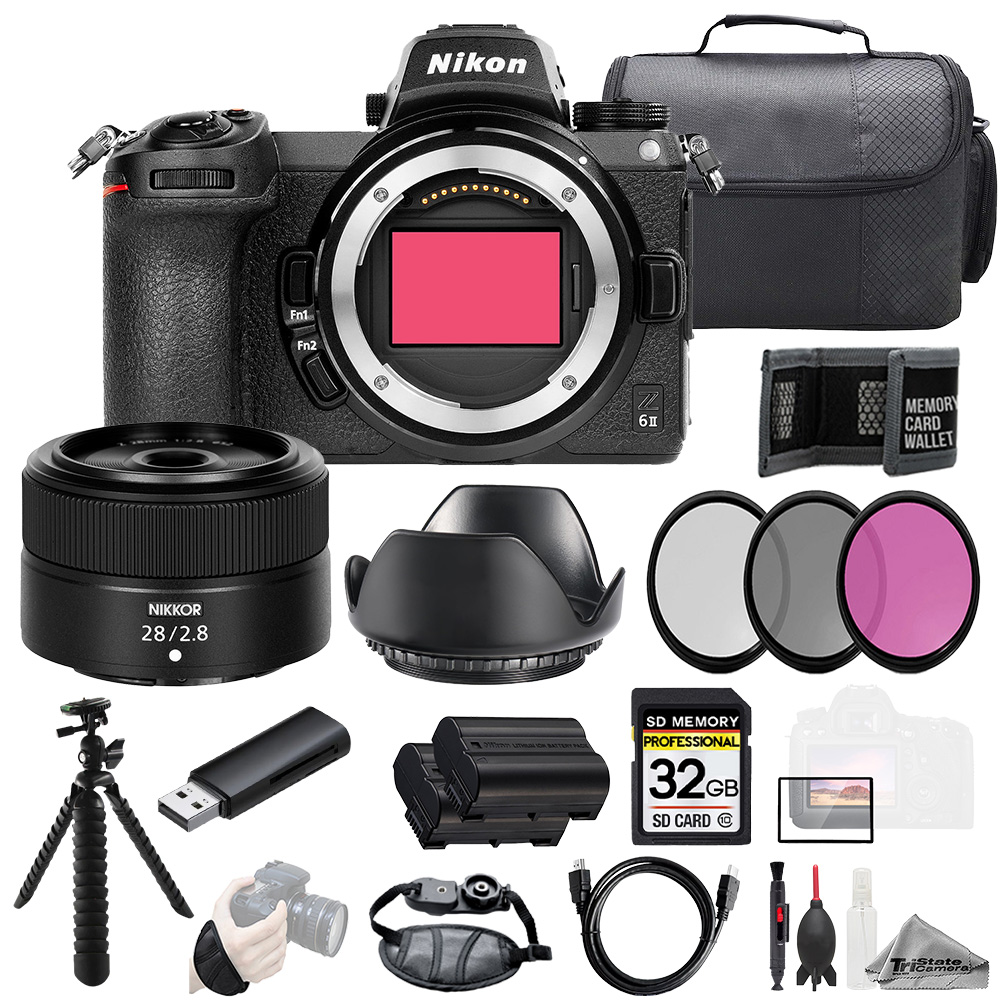 NIKON | Z6 II + Z 28mm f/2.8 Lens +32GB + Ext Bat+ 3 PC Filter