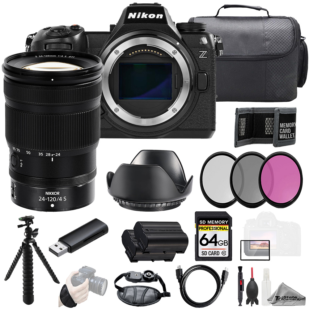 Z6 III + Z 24-120mm f/4 S Lens +64GB + Ext Bat+ 3 PC Filter- Kit *FREE SHIPPING*