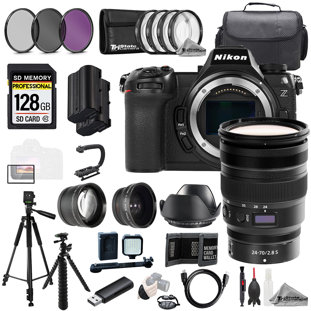 NIKON | Z6 III + Z 24-70mm f/2.8 S Lens+128GB+Ext Bat+9 PC Filtr 