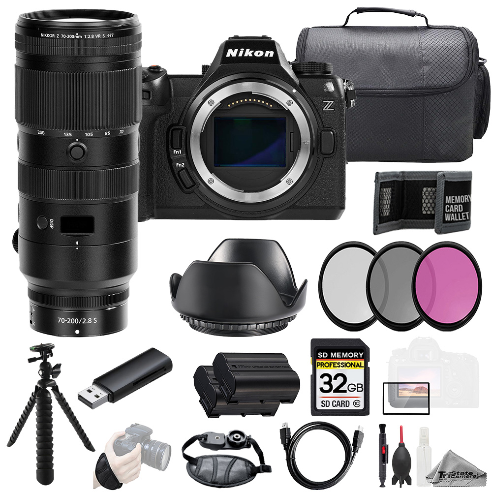 Z6 III + Z 70-200mm f/2.8 VR S Lens +32GB + Ext Bat+ 3 PC Filter- Kit *FREE SHIPPING*