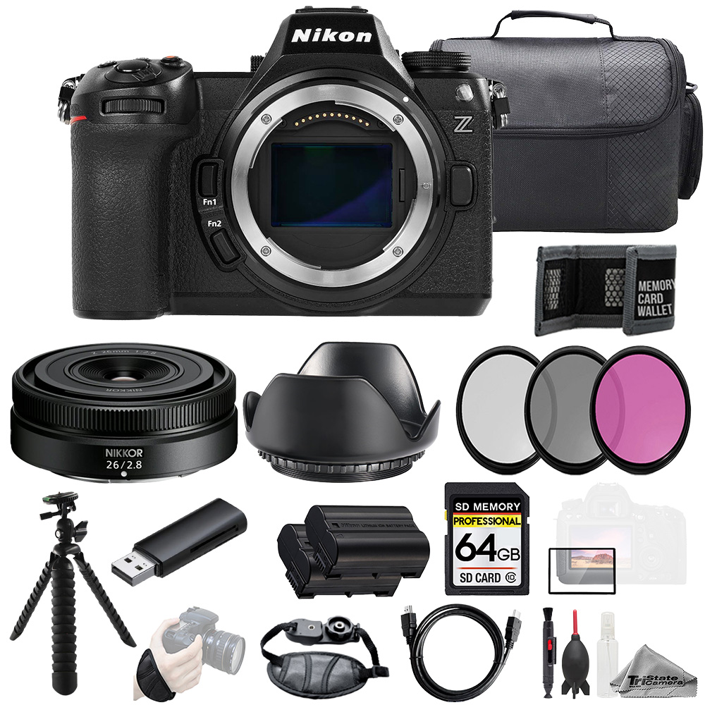 Z6 III + Z 26mm f/2.8 Lens +64GB + Ext Bat+ 3 PC Filter- Kit *FREE SHIPPING*