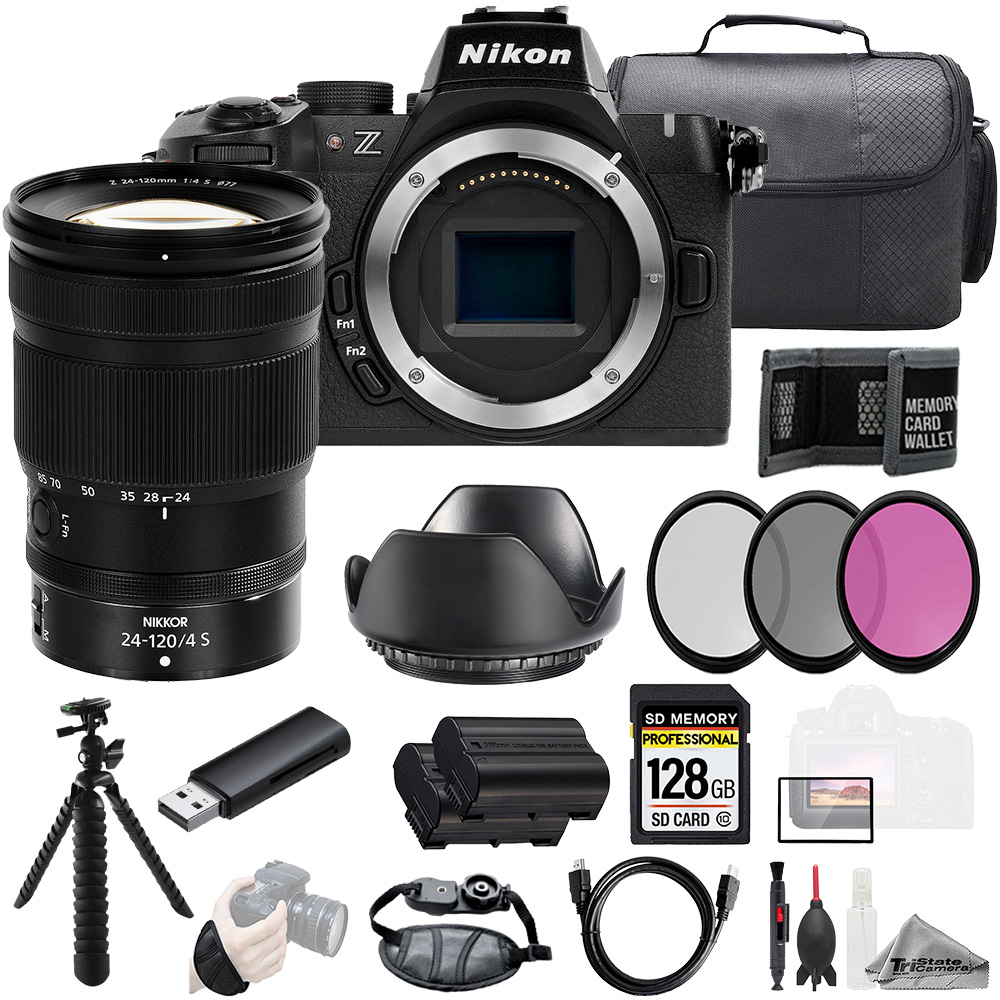 Z50 II + Z 24-120mm f/4 S Lens 128GB + Ext Bat+ 3 PC Filter- Kit *FREE SHIPPING*
