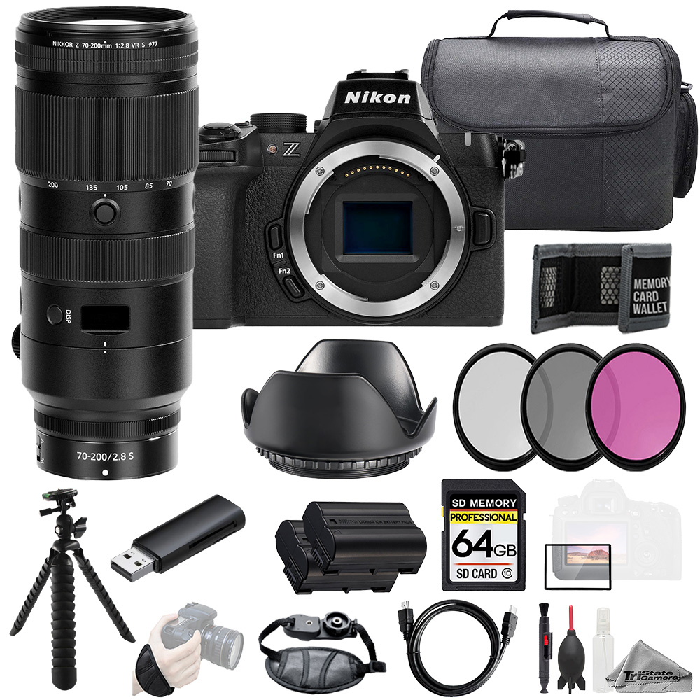 Z50 II + 70-200mm f/2.8 VR S Lens +64GB + Ext Bat+ 3 PC Filter- Kit *FREE SHIPPING*