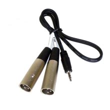 Stereo Mini-To-Twin XLR Cable For 200/320/325upr 