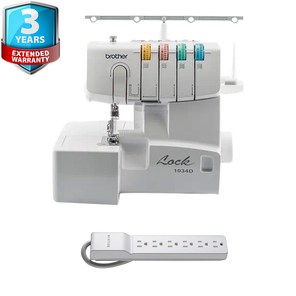 1034D 3/4 Lay-In Thread Serger w/ 6-Outlet Surge Protector +3Yr Wty *FREE SHIPPING*