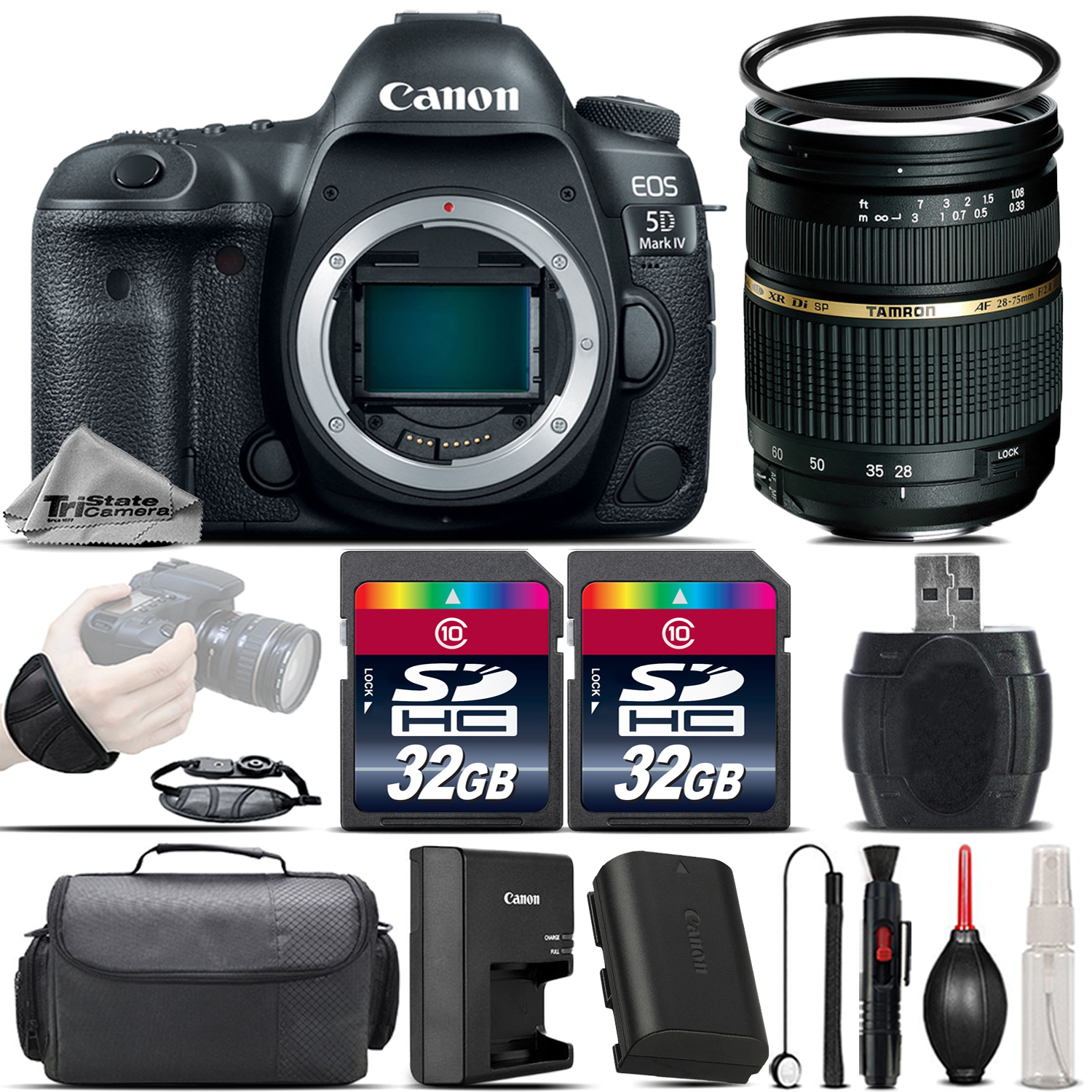 EOS 5D Mark IV Full Frame Camera + 28-75mm f/ 2.8 Lens + Case - 64GB Kit *FREE SHIPPING*