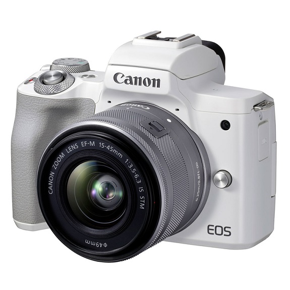 EOS M50 Mark II 24.2 MP w/EF-M 15-45mm Lens Kit - White *FREE SHIPPING*