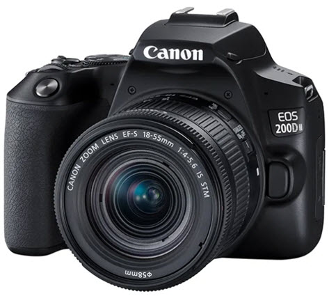 EOS 200D Mark II /250D (Rebel SL3) 24.1 MP 4K Video DSLR Camera w/18-55mm IS STM Lens - Black *FREE SHIPPING*