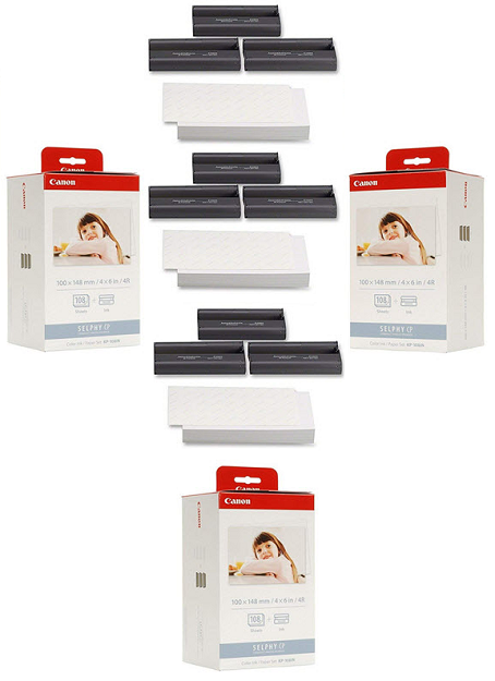 KP-108IN Color Ink / Paper Set - 3-Pack (324 Prints) *FREE SHIPPING*
