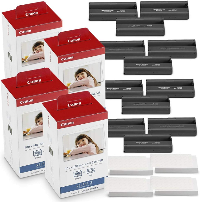 KP-108IN Color Ink / Paper Set - 4-Pack (432 Prints) *FREE SHIPPING*