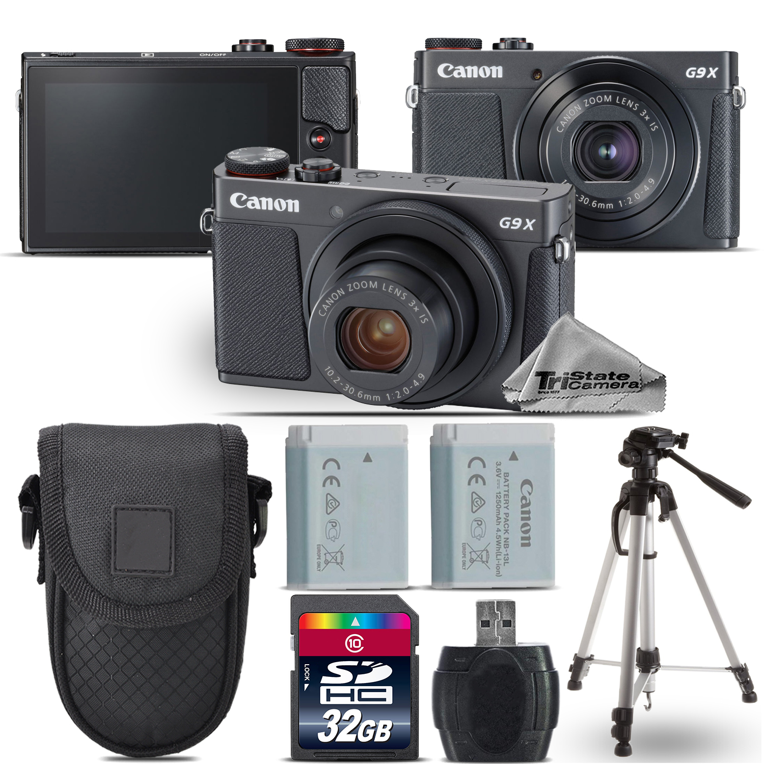 PowerShot G9 X Mark II Digital DIGIC 7 Camera + Extra Battery - 32GB Kit *FREE SHIPPING*
