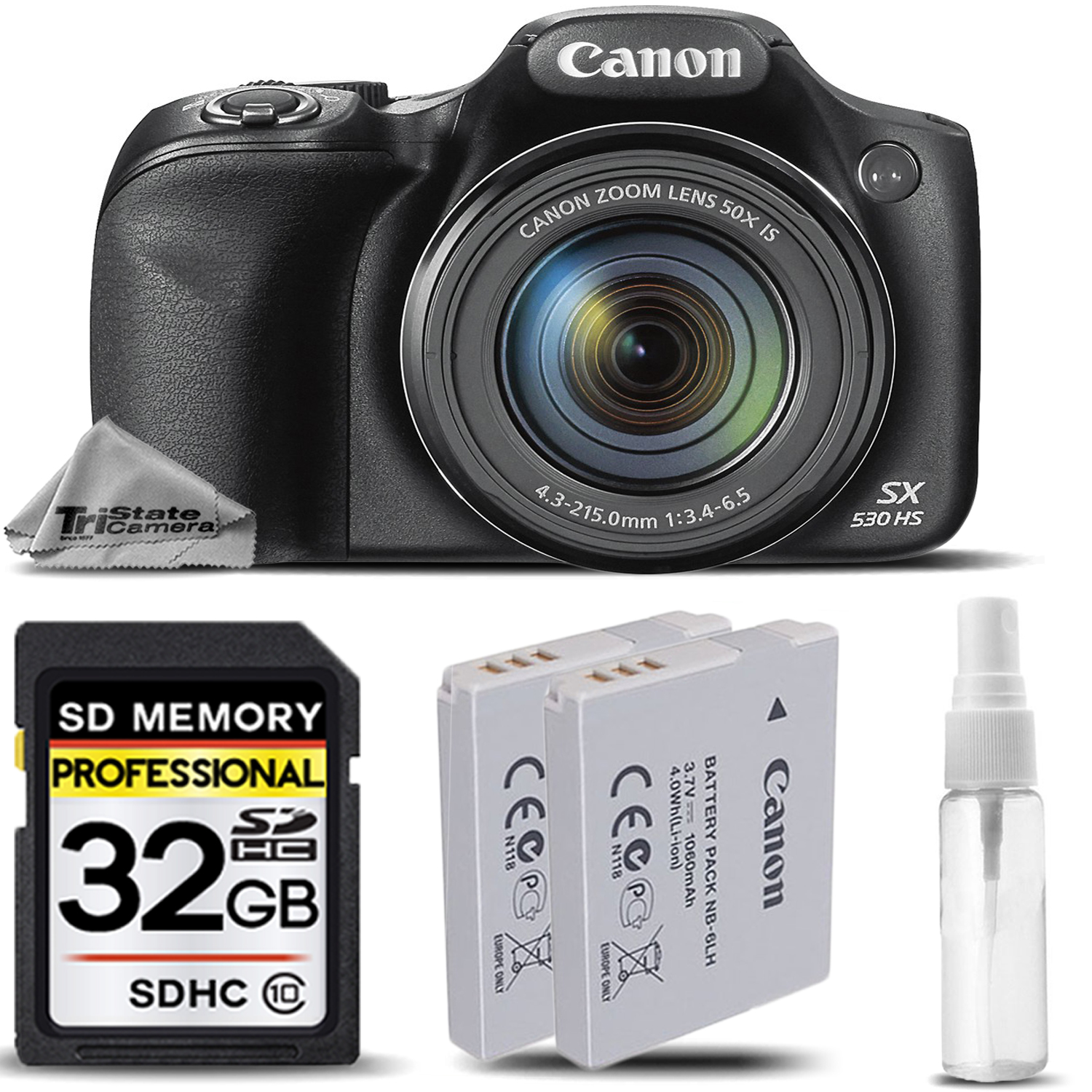 PowerShot SX530 HS WiFi/NFC Digital Camera 16MP 50x Optical Zoom +32GB KIT *FREE SHIPPING*