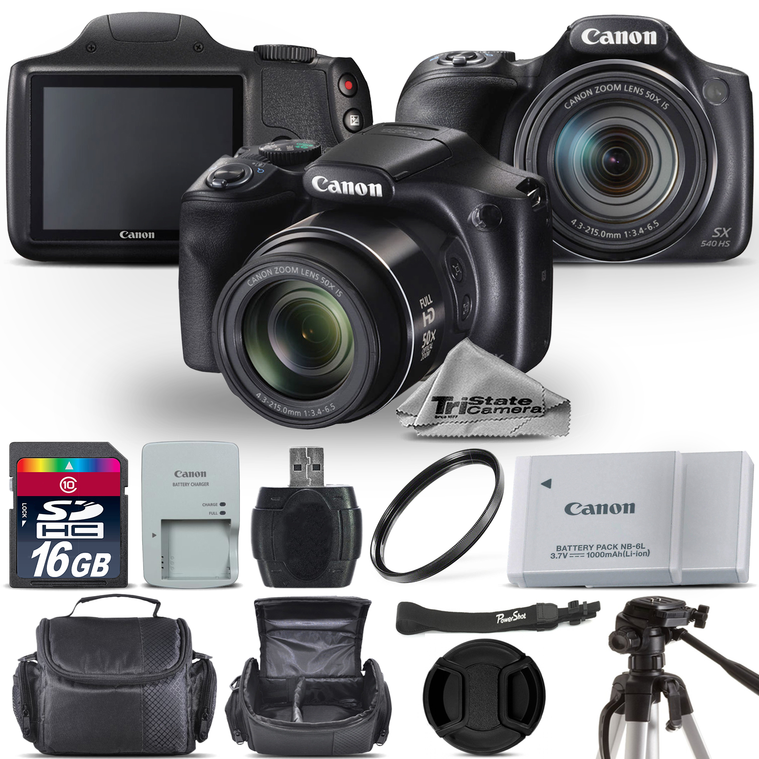 PowerShot SX540 HS Digital Camera 20.3MP 50x Optical NFC / WiFi - 16GB Kit *FREE SHIPPING*