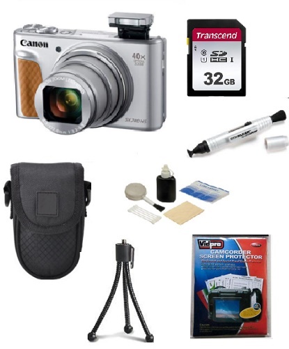 PowerShot SX740 HS 20 Megapixel, 40x IS Lens, 3.0 In Tiltable LCD - Silver - Essential Kit *FREE SHIPPING*