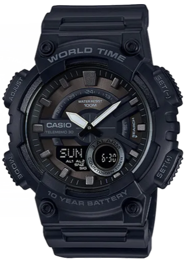 AEQ110W-1BV Sports Men's Analog / Digital Wristwatch - Black *FREE SHIPPING*