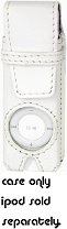 Ip-Lcsw Leather Case For Ipod Shuffle White