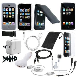 15 piece Accessory Bundle Kit for Apple iPod Touch 2G and 3G *FREE SHIPPING*