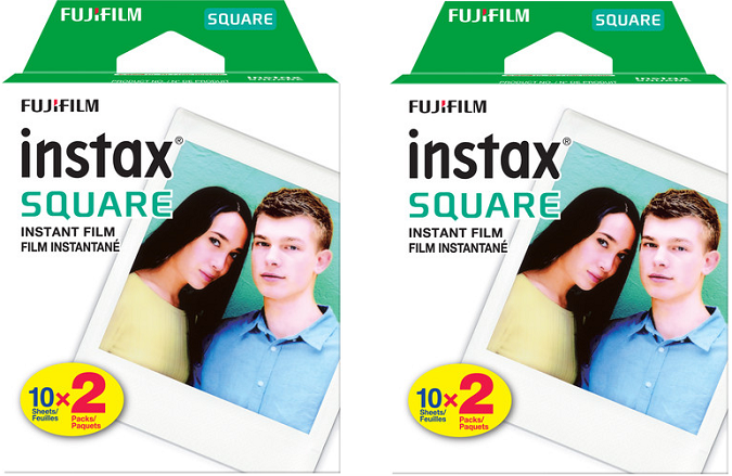 INSTAX SQUARE Instant Film (2 Twin Packs - 40 Exposures) *FREE SHIPPING*