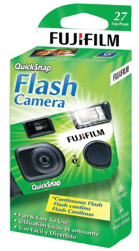 QuickSnap Flash 400 Disposable Camera with Superia ISO 400 27-Exposures *FREE SHIPPING*