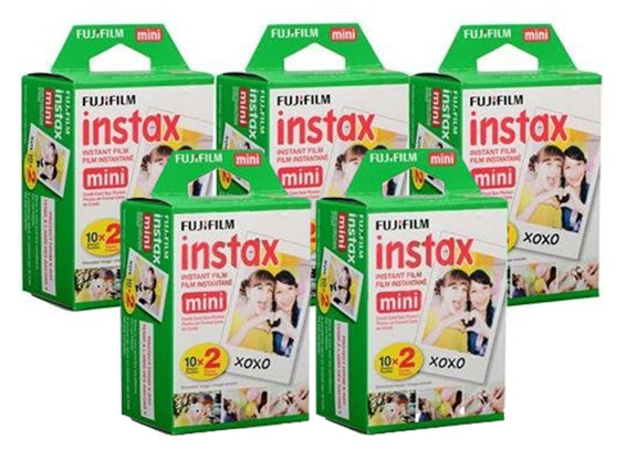 Instax Mini Instant Film Pack - 5 Twin Packs (100 Exposures) *FREE SHIPPING*