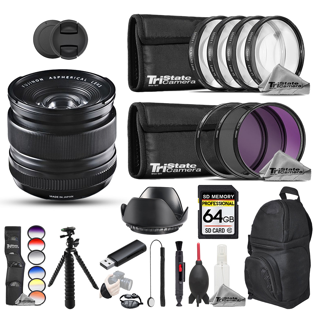 XF 14mm f/2.8 R Lens (Black) - 23pc Pro Bundle *FREE SHIPPING*