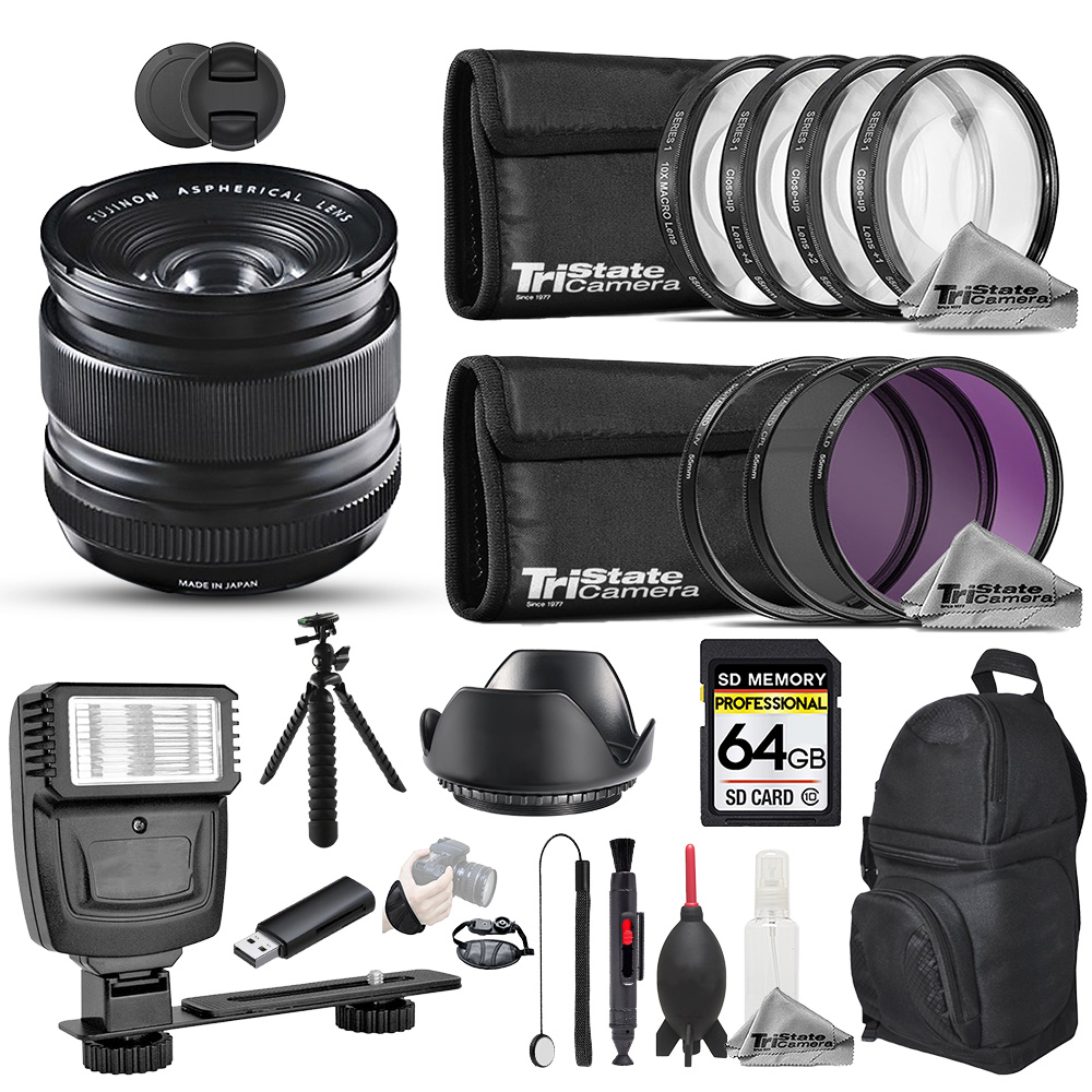 XF 14mm f/2.8 R Lens (Black) - 19pc 64GB Pro Bundle *FREE SHIPPING*
