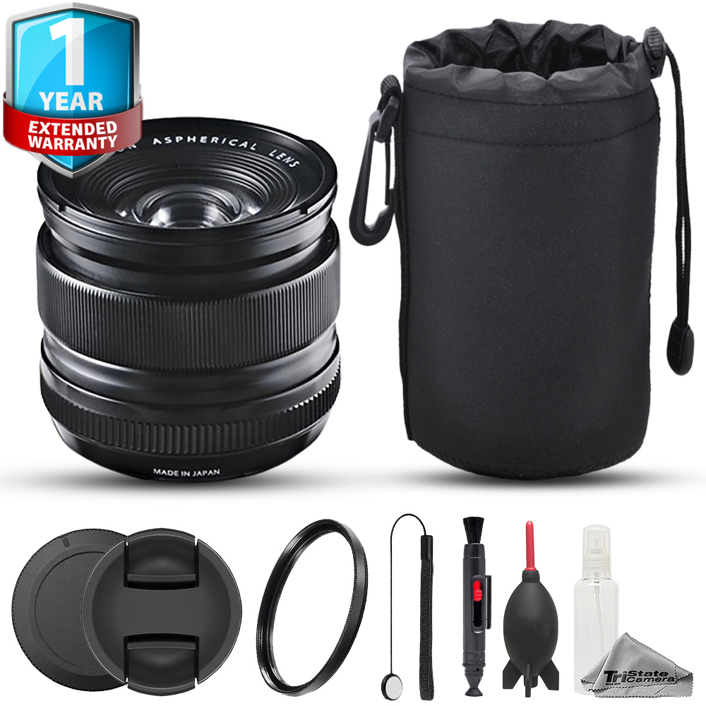 XF 14mm f/2.8 R Lens (Black) - 7pc Care Kit + 1 Yr Warranty *FREE SHIPPING*