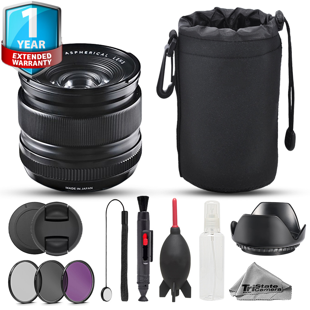 XF 14mm f/2.8 R Lens (Black) - 10pc Advanced Bundle + 1 Yr Warranty *FREE SHIPPING*