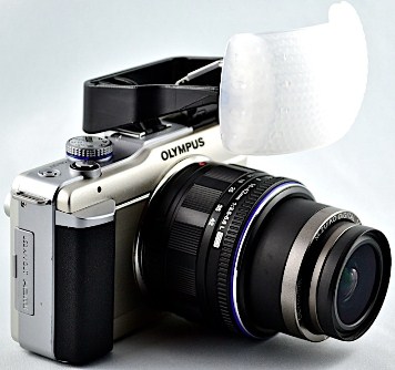 Puffer Pop-Up-Flash Diffuser For Olympus PEN-MICRO 4/3 Cameras *FREE SHIPPING*