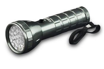 Go Green GG-113-24SV 28 LED Silver Flashlight with 3 AAA Go Green Batteries and Belt Pouch *FREE SHIPPING*