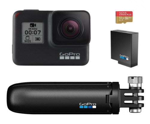 GOPRO | HERO7 Action Camera Promo Bundle Kit - Black *FREE