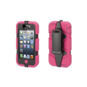 Survivor Case for iPhone 5c - Retail Packaging- Pink/Black