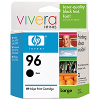 96 Hi-Yield Black Inkjet Print Cartridge With Vivera Inks (Yield: 800 Pages) - C8767wn