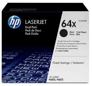 CC364XD LaserJet 64X Print Cartridge Dual Pack (Black)