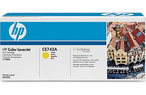 Color LaserJet CE741A Yellow Print Cartridge (yield: 7,300 pages)