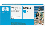 Color Laserjet Q7581a Cyan Print Cartridge With Hp Colorsphere Toner (Yield: 6,000 Pages)