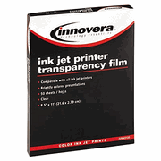 Clear Transparency Film For Ink Jet Printers, With Removable Sensing Stripe