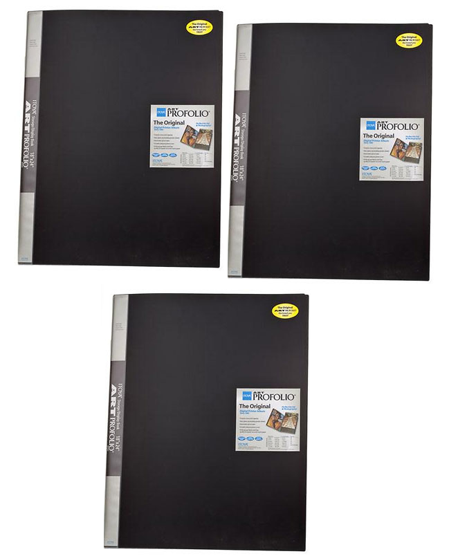 IA-12-18 ART Profolio 18x24 Storage/Display Book Portfolio (24 Sleeves / 48 Views) - 3-Pack *FREE SHIPPING*
