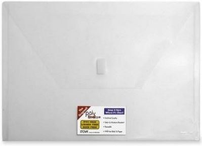 PE-20CR Polypropylene Poly Envelope - 13 x 9.38 - Velcro Closure (25-Pack) *FREE SHIPPING*