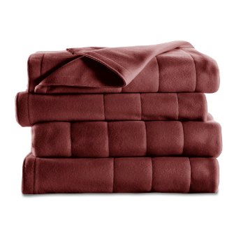 BRF9HQS-R310-13A00 Quilted Fleece Heated Blanket, Queen, Garnet
