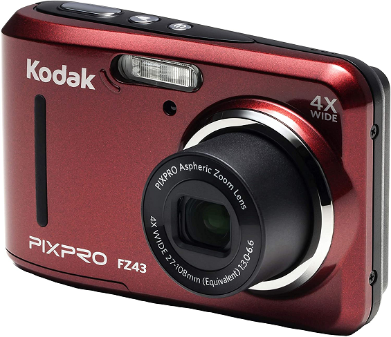PIXPRO FZ43-RD 16 MegaPixel, 4X Optical Zoom, 2.7 Inch LCD Screen Digital Camera - Red *FREE SHIPPING*