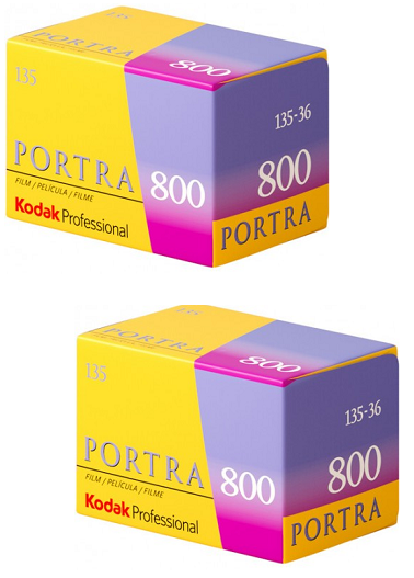 Portra 800 135-36 Pro Color Print Film (800 ASA) - 2-Pack (72 Exposures) *FREE SHIPPING*