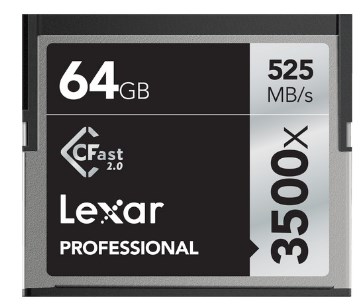 64GB Professional 3500x CFast 2.0 Memory Card *FREE SHIPPING*