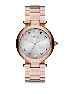 Marc By Marc Jacobs Dotty Silver Dial Rose Gold-tone Stainless Steel Ladies Watch *FREE SHIPPING*