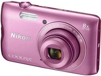COOLPIX A300 20 Megapixel , 8x Optical Zoom, 2.7 In LCD Digitla Camera - Pink *FREE SHIPPING*