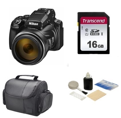 COOLPIX P1000 16.1 Megapixel, 125x (24-3000mm) VR Optical Super Zoom Digital Camera - Value Kit *FREE SHIPPING*
